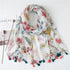 Small Fresh Cotton and Hemp Scarf Bohemian Printed Scarf